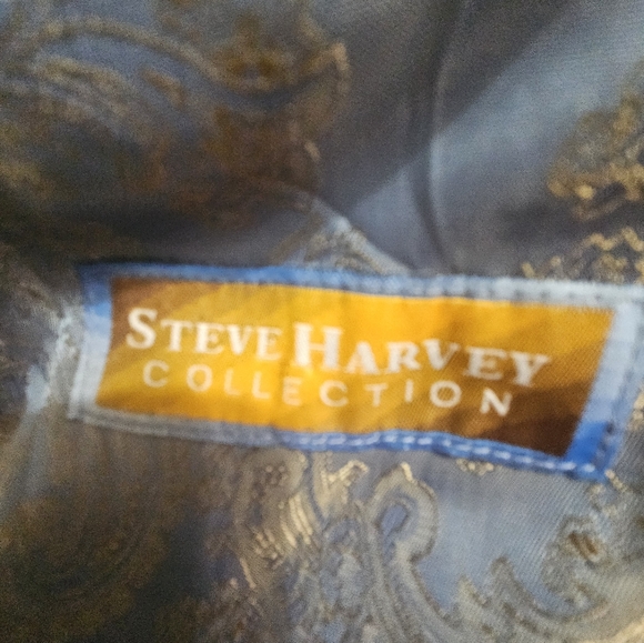 Steve Harvey Collection Beige Suit Jacket - Picture 12 of 14